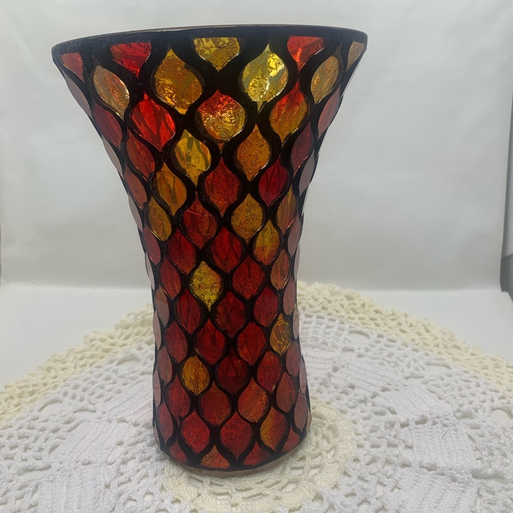 Vibrant Mosaic Vase